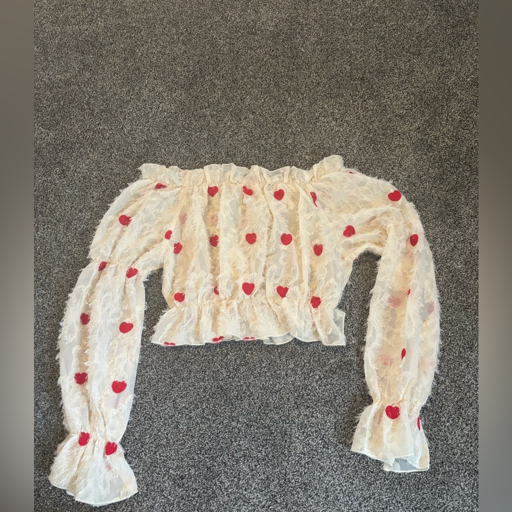 Cute heart top